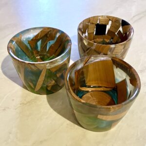 Bol en bois et résine