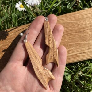 Boucles d'oreilles en bois massif