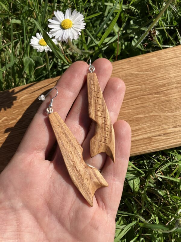Boucles d'oreilles en bois massif