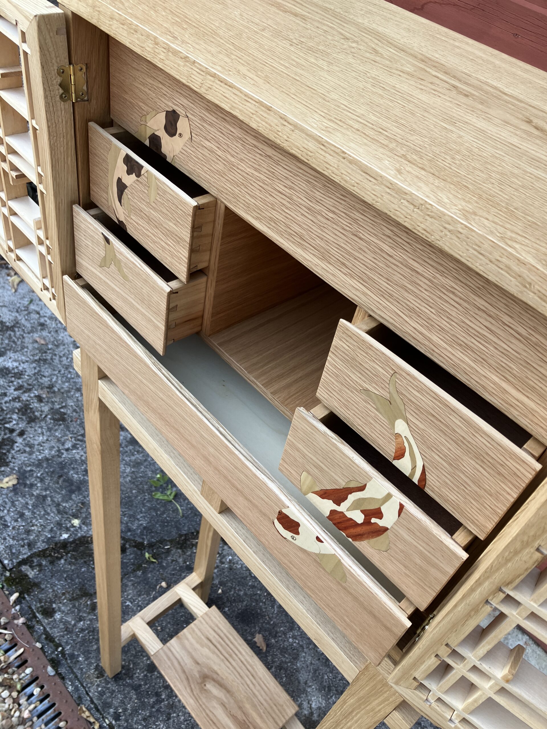 Cabinet japonais sur piètement – Image 3